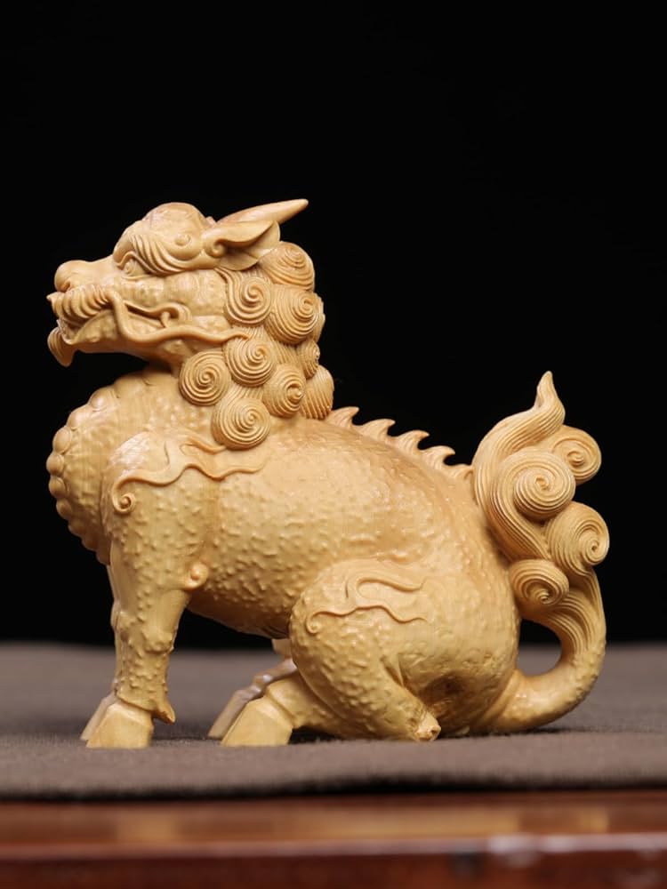 木彫 如意　彫刻 置物 魔除　風水 開運 金運 骨董 インテリア アンティーク 家庭 夫婦円満 開運 天然 檜彫り 木彫 夫婦 虎 置物 縁起物 魔